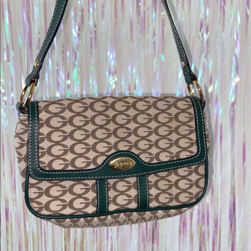 Vintage green guess mini bag